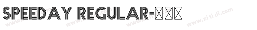 Speeday Regular字体转换